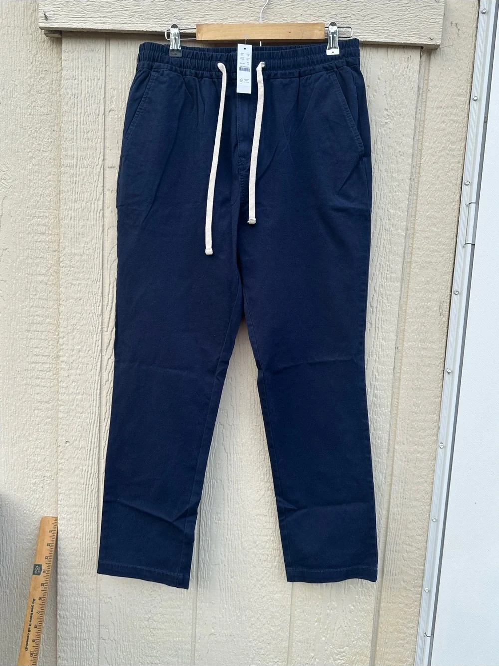 J.Crew Dock Pant Mens M Navy Blue New NWT Cotton Blend Stretch AV223